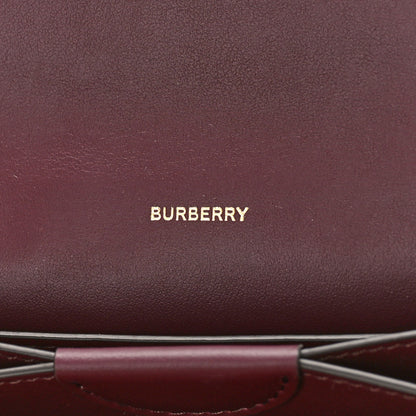 Burberry Calfskin Logo Hazelmere Wallet With Detachable Strap Deep Maroon 7 of 9