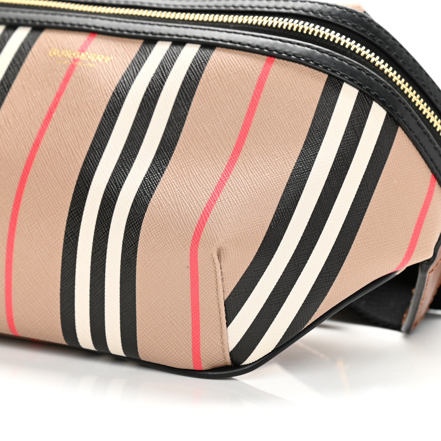 Burberry E-Canvas Icon Stripe Sonny Bum Bag Archive Beige 9 of 9