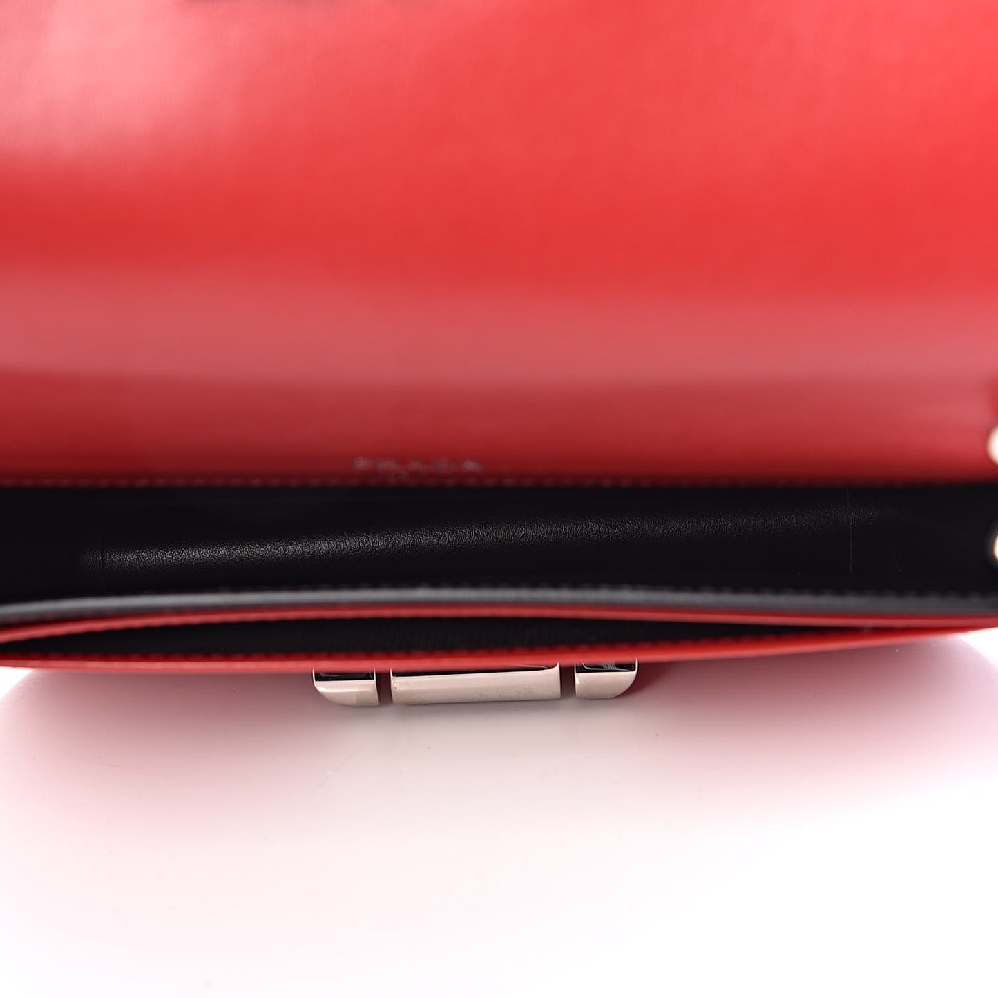 Spazzolato Sybille Monochrome Crossbody Bag Rosso