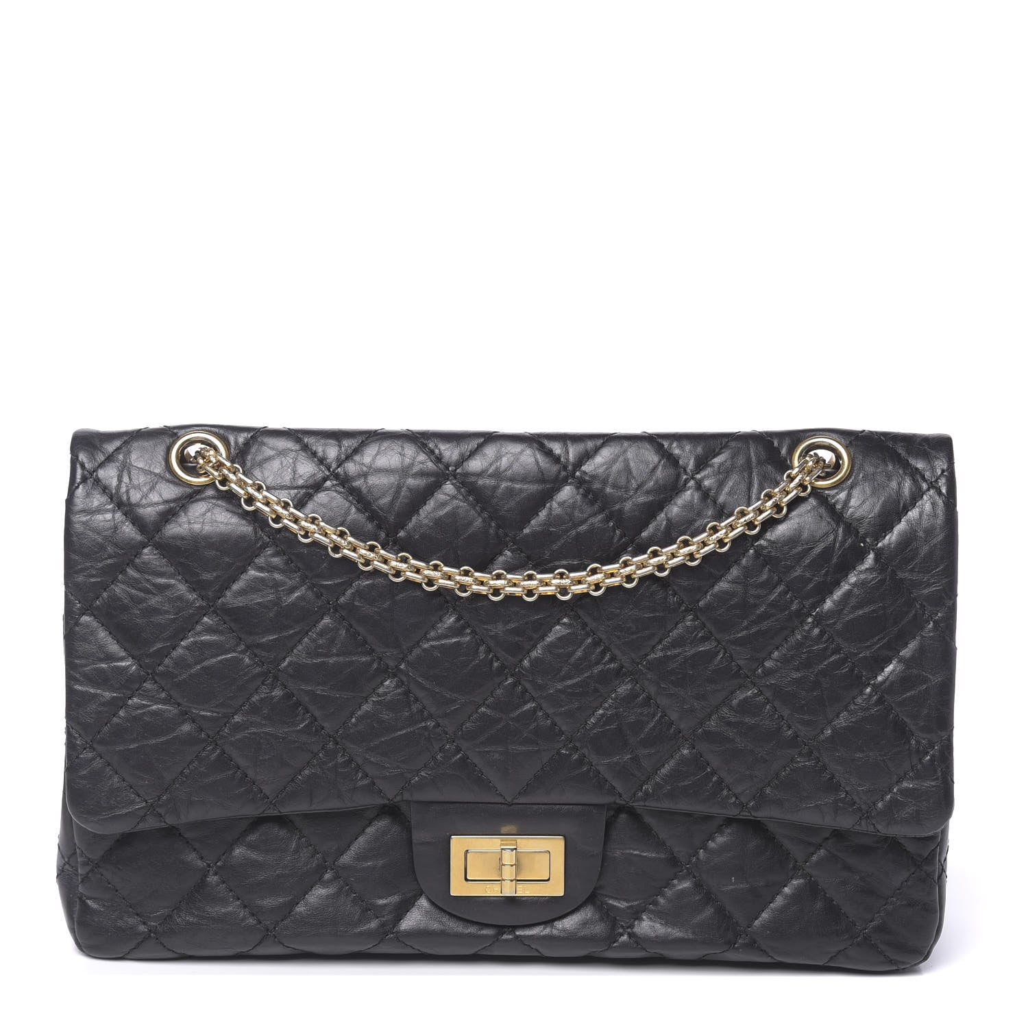 Chanel Aged Calfskin Quilted 2.55 Reissue 227 Flap Black 1 of 14