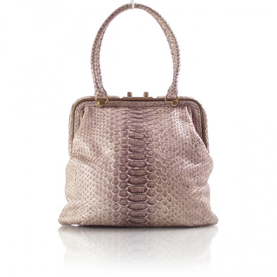 Bottega Veneta Portaeffetti Python Frame Poudre 1 of 11