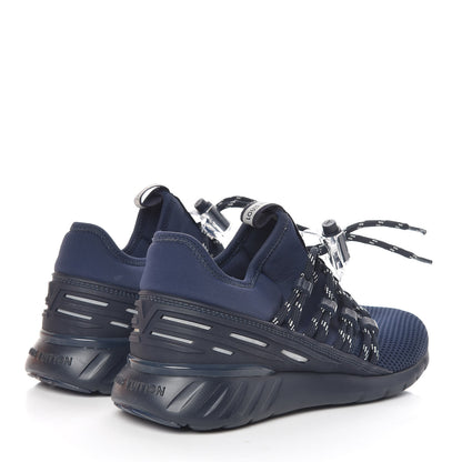 Louis Vuitton Neoprene Mesh Rubber Fastlane Low Sneakers 35 Marine 4 of 9