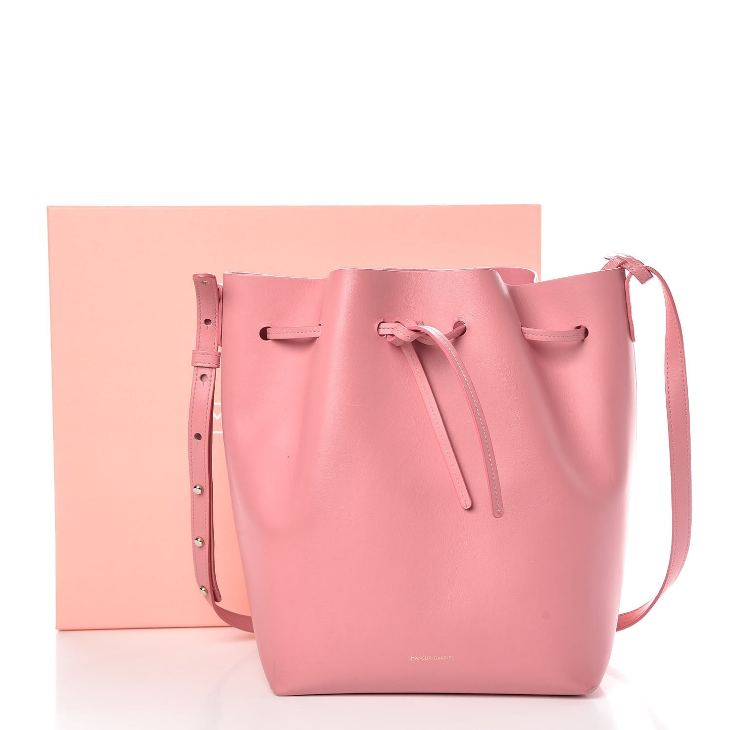 Calfskin Bucket Bag Peony