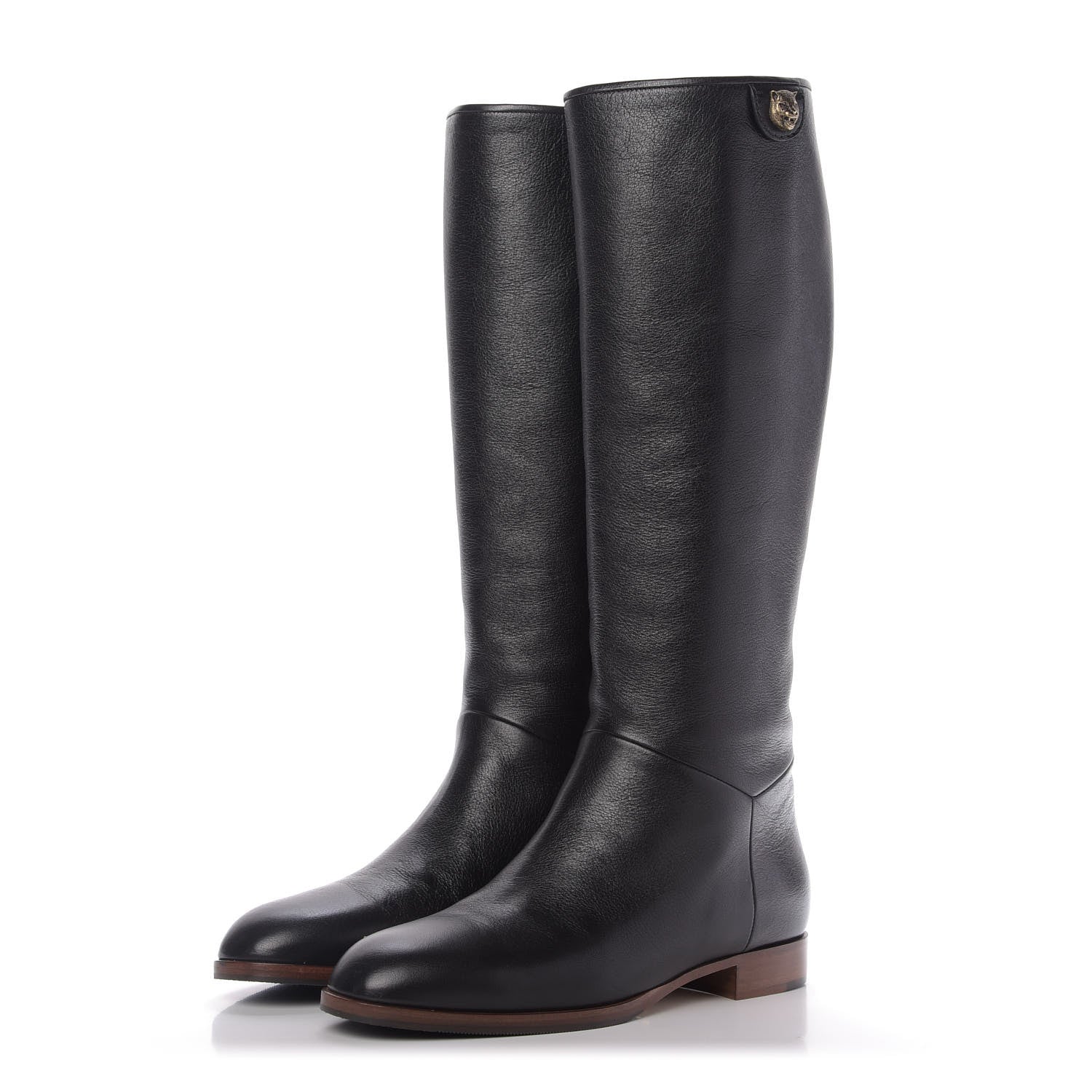 Gucci Calfskin Piuma Lux Energy High Boots 38.5 Black 3 of 10
