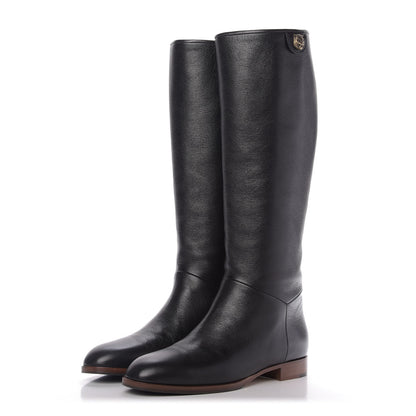 Gucci Calfskin Piuma Lux Energy High Boots 38.5 Black 3 of 10