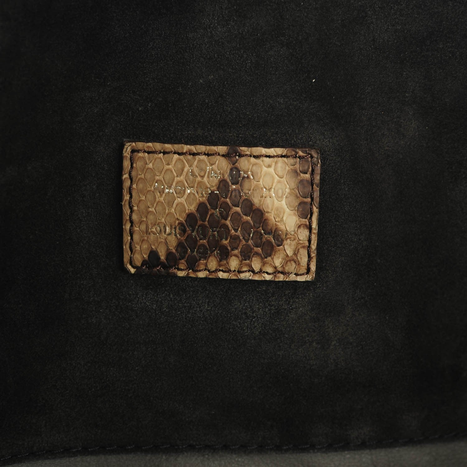 Louis Vuitton Monogram Suede Embossed Whisper PM Kohl 6 of 9