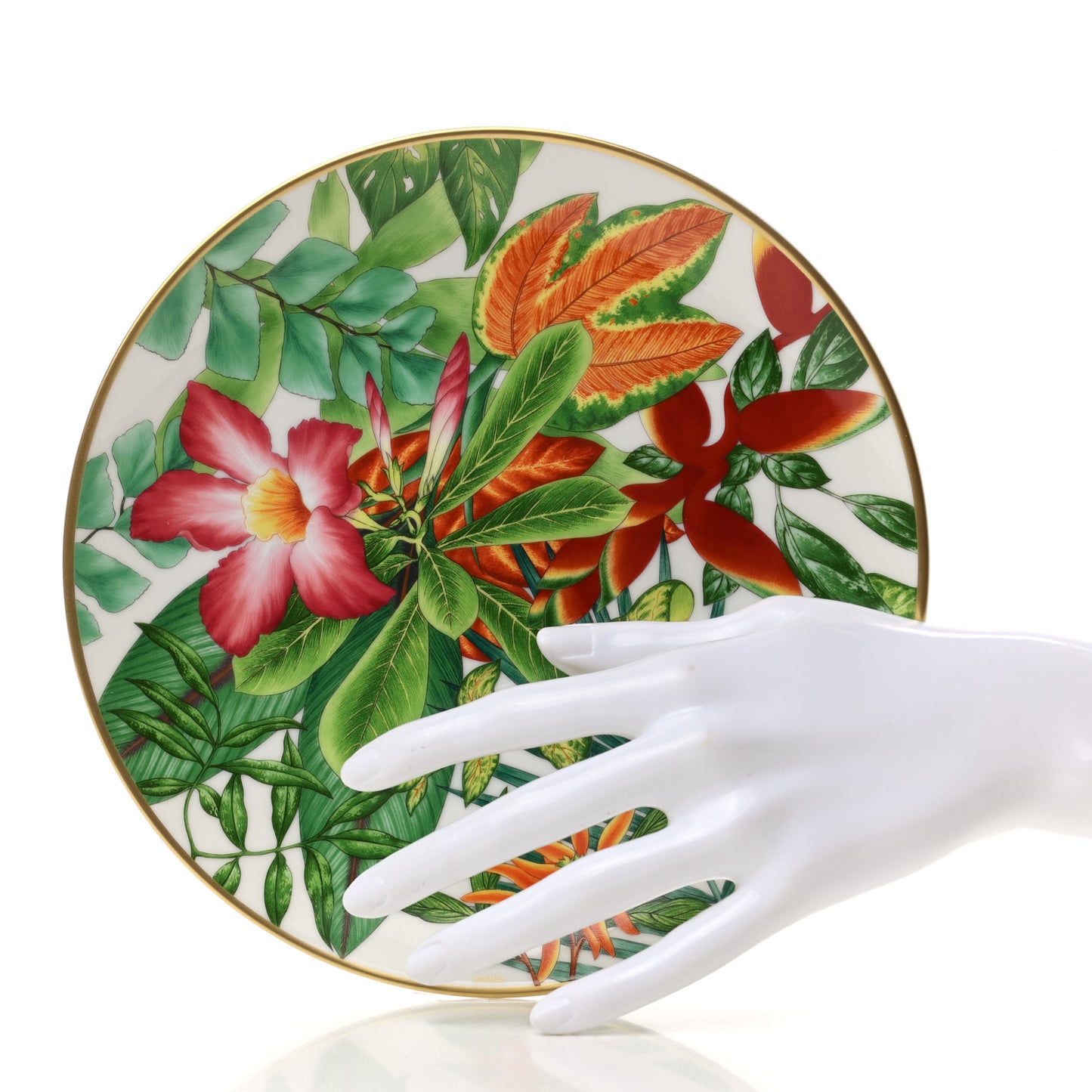Porcelain Passifolia Dessert Plate N°1 Set of 2