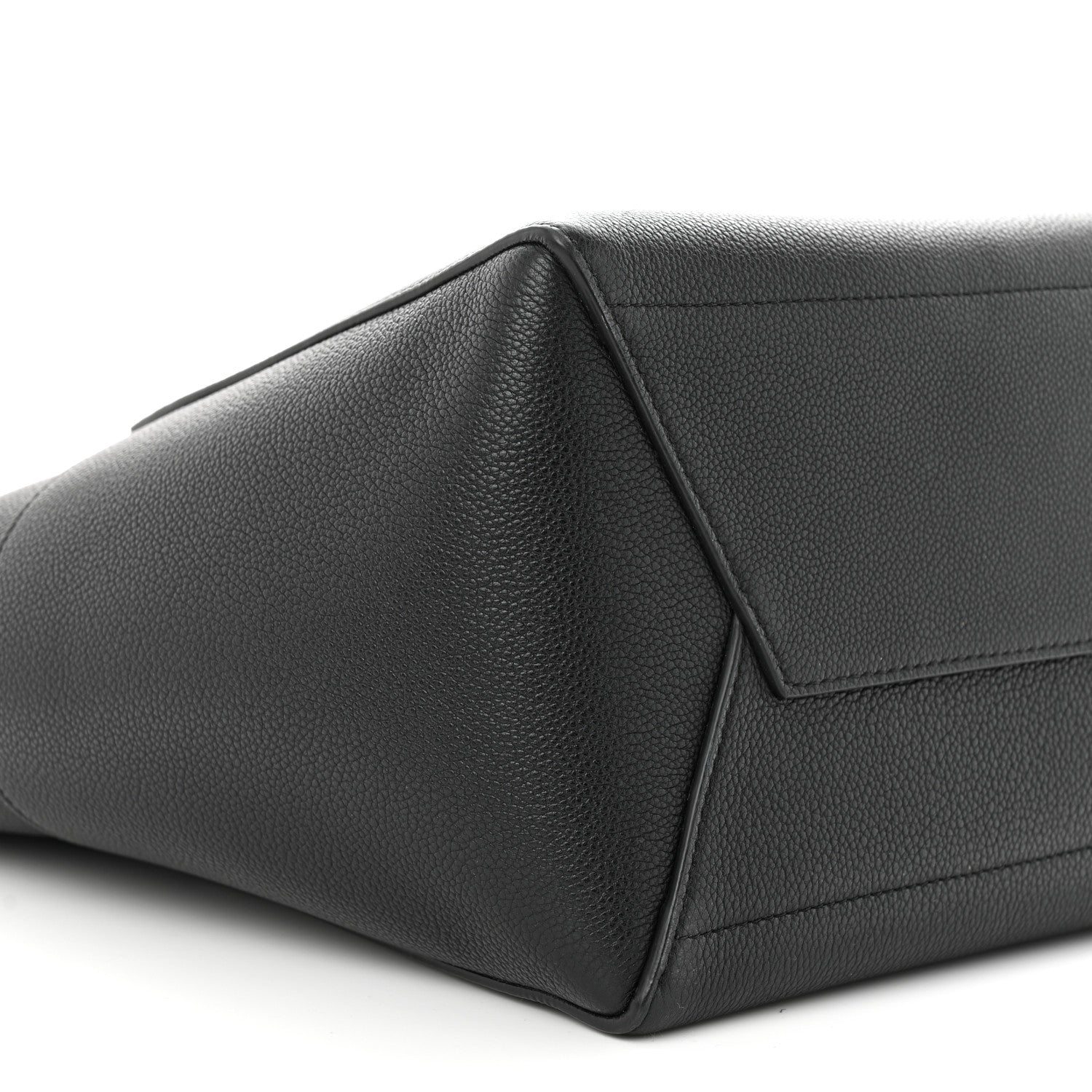 Celine Soft Grained Calfskin Sangle Bucket Bag Black 9 of 11