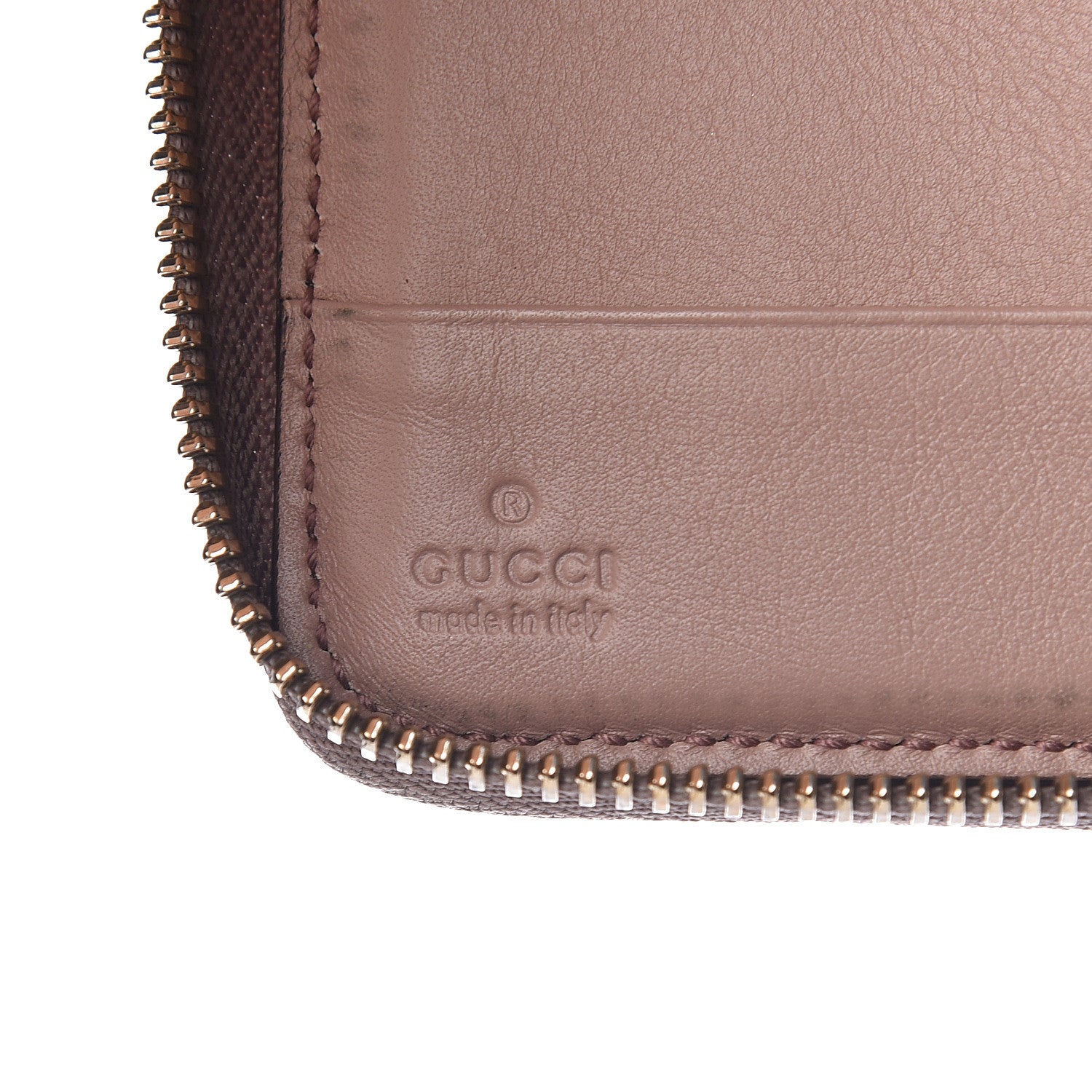 Gucci Patent Medium Soho Zip Around Wallet Dark Cipria 6 of 11
