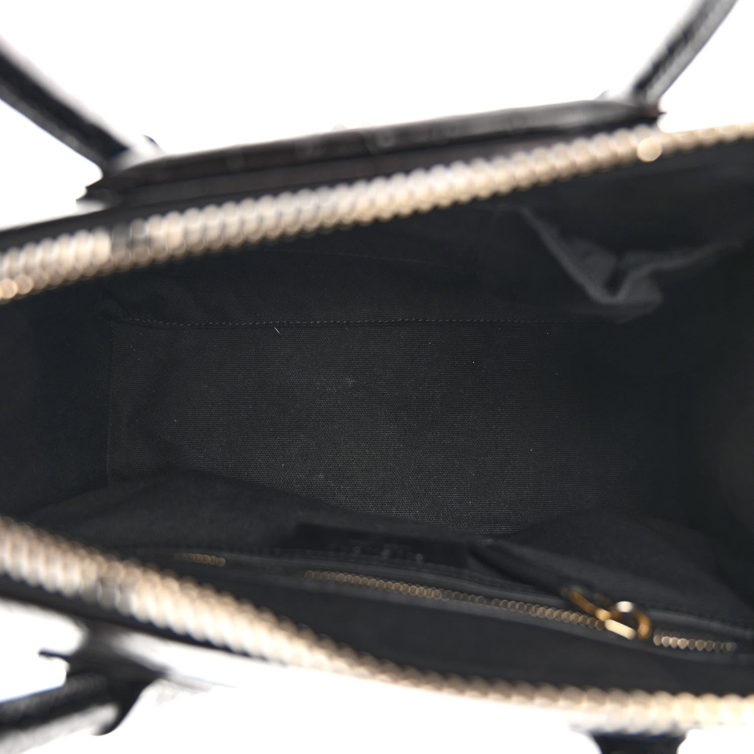 Givenchy Calfskin Crocodile Embossed Small Antigona Black 5 of 9