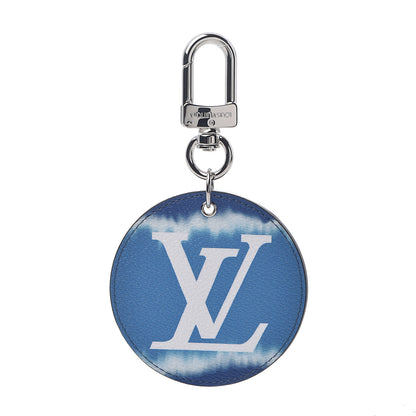 Louis Vuitton Monogram Escale Bag Charm Key Holder Blue 1 of 2