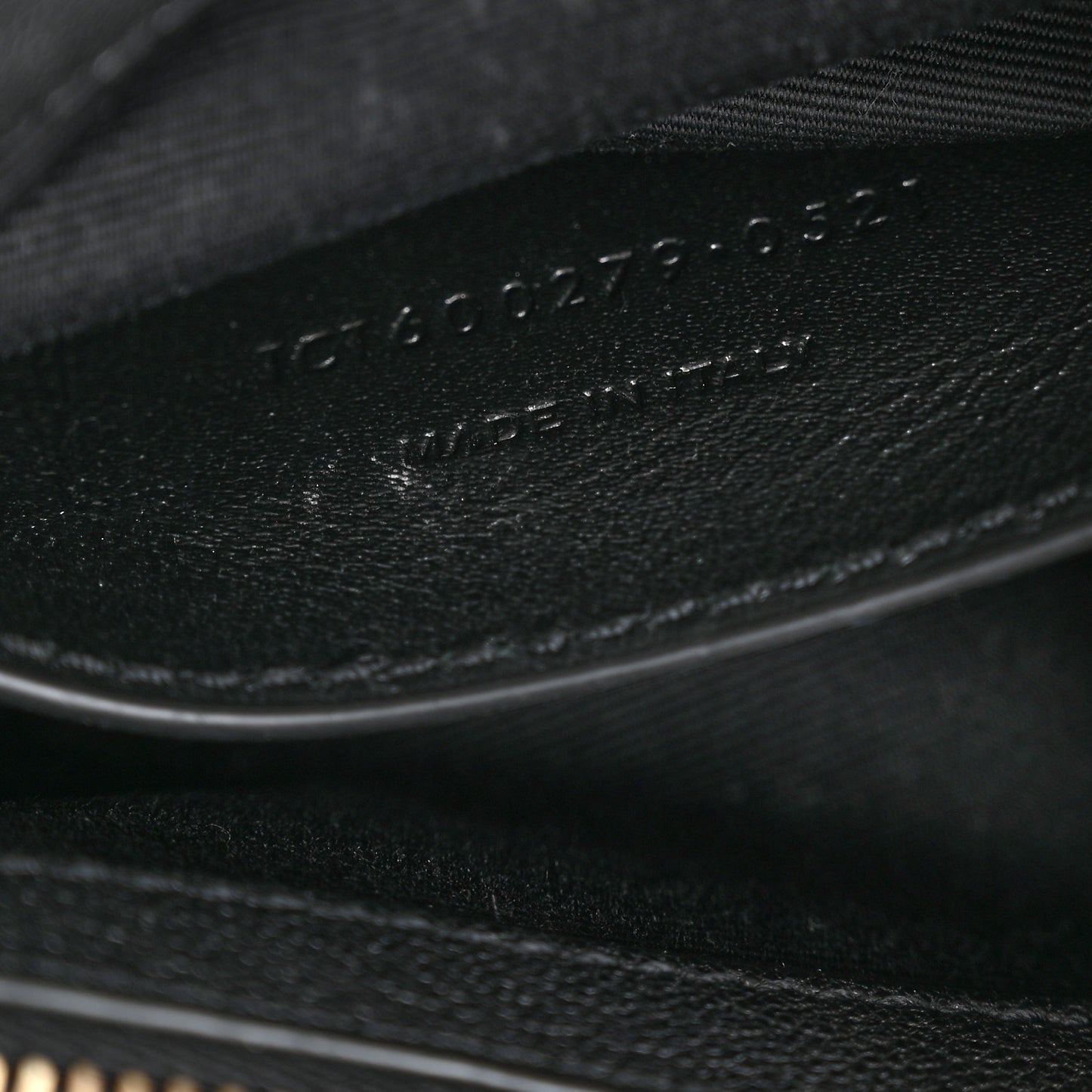 Sheepskin Matelasse Chevron Monogram Medium College Bag Black