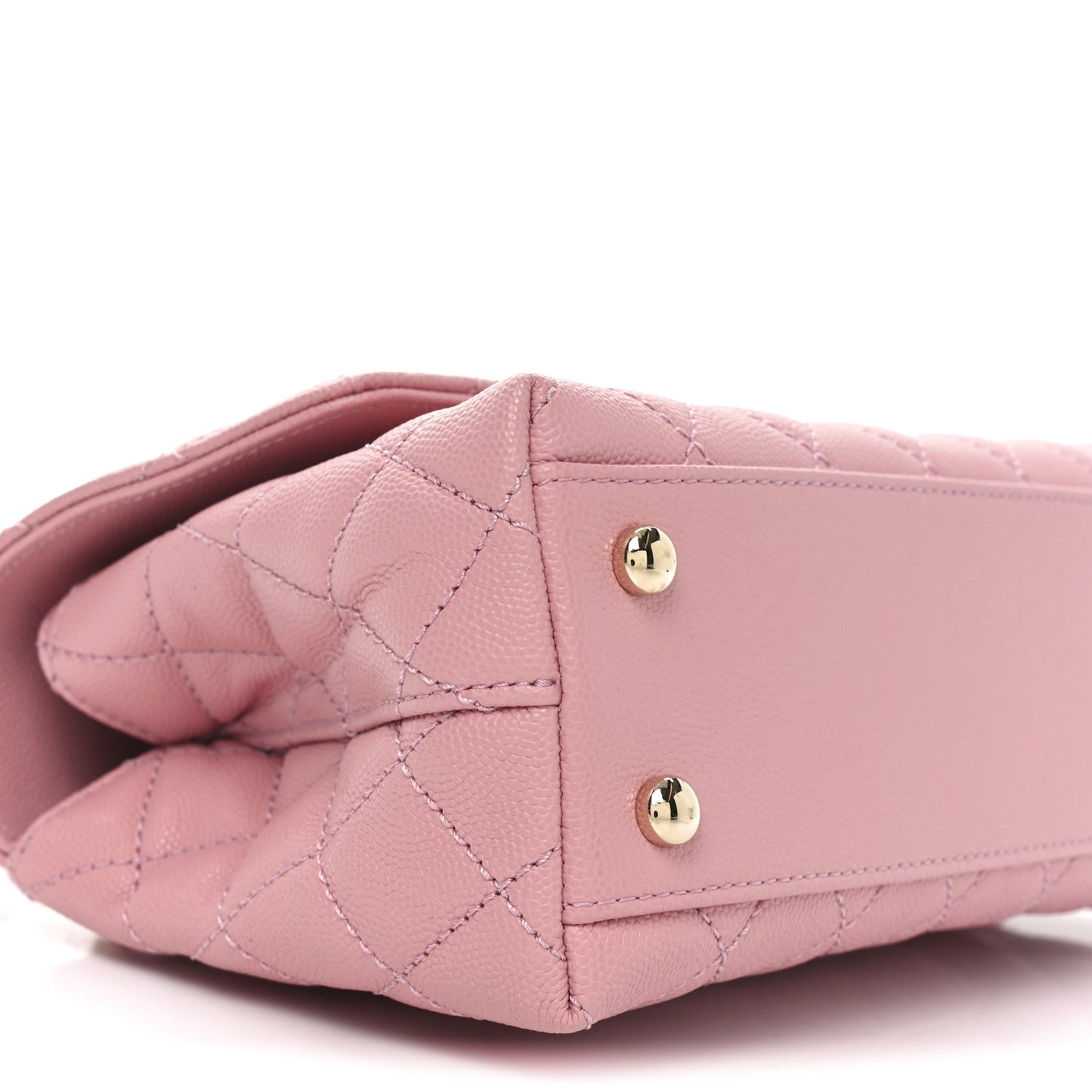 Caviar Quilted Mini Coco Handle Flap Pink