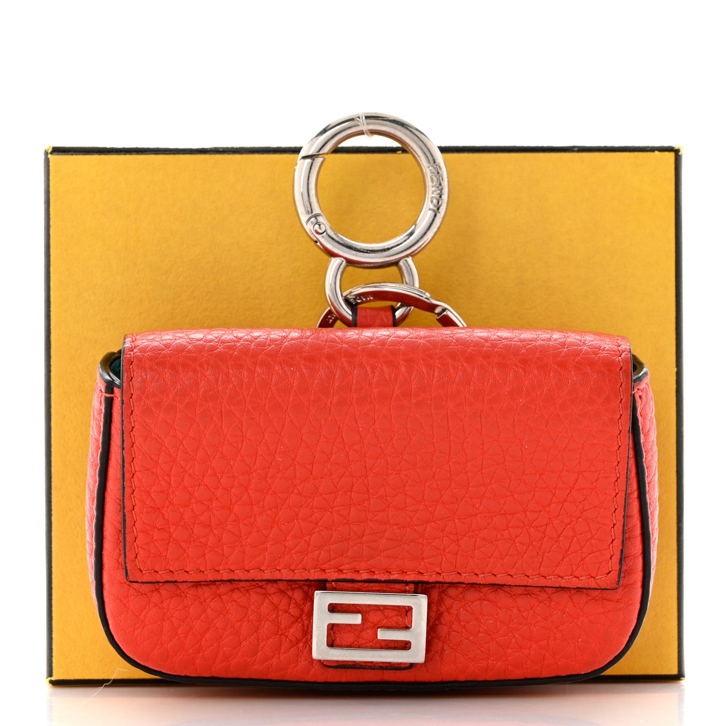 Cuoio Romano Micro Baguette Charm Papavero