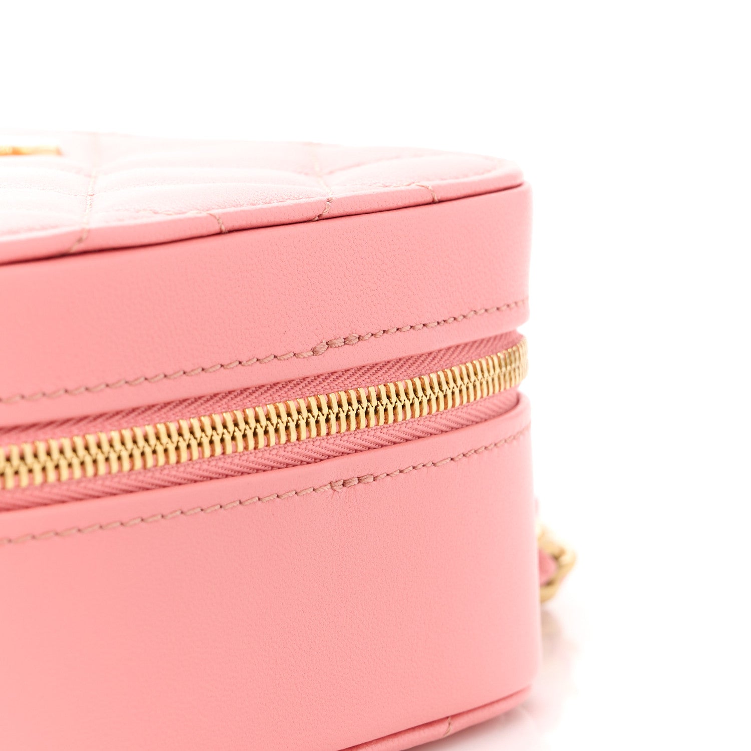 Chanel Lambskin Quilted Top Handle Small Vanity Case Pink 11 of 11