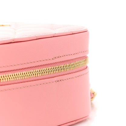 Chanel Lambskin Quilted Top Handle Small Vanity Case Pink 11 of 11