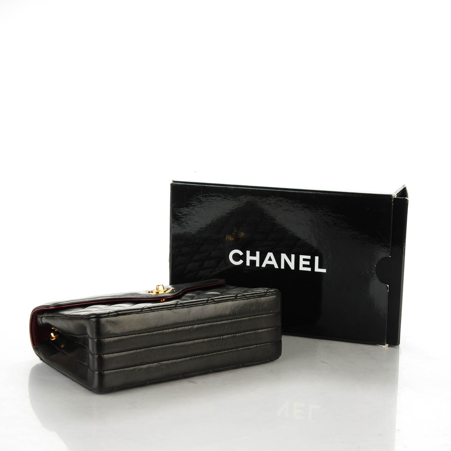 Chanel Lambskin Quilted Small Single Flap Black 4 of 8