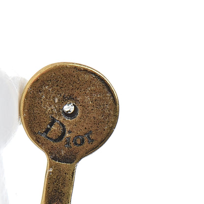 Christian Dior Metal J'Adior Earrings Aged Gold 4 of 4
