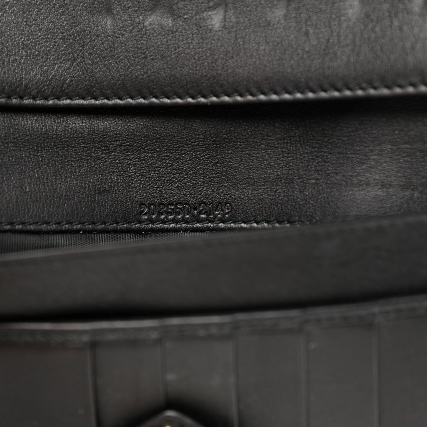 Guccissima Heart Continental Wallet Black