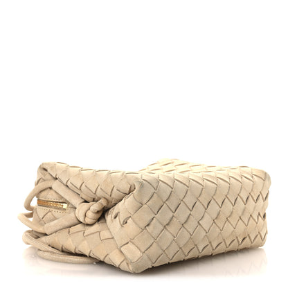 Bottega Veneta Suede Intrecciato Small Loop Camera Bag Sand 4 of 12