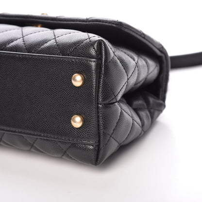 Chanel Caviar Quilted Mini Coco Handle Flap Black 9 of 10