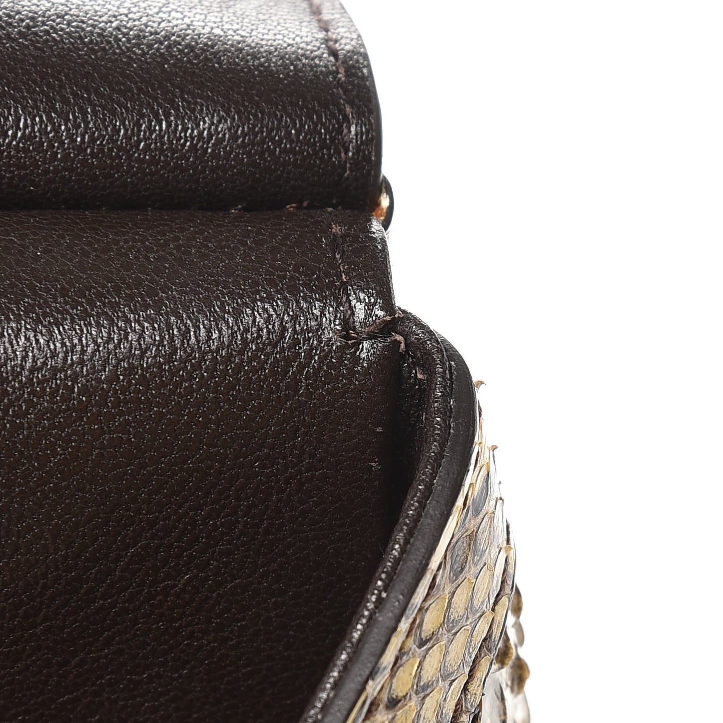 Python Large Miss Sicily Satchel Beige