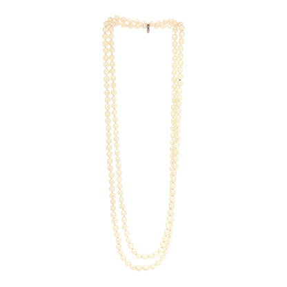 Chanel Pearl CC Long Necklace Gold 3 of 4