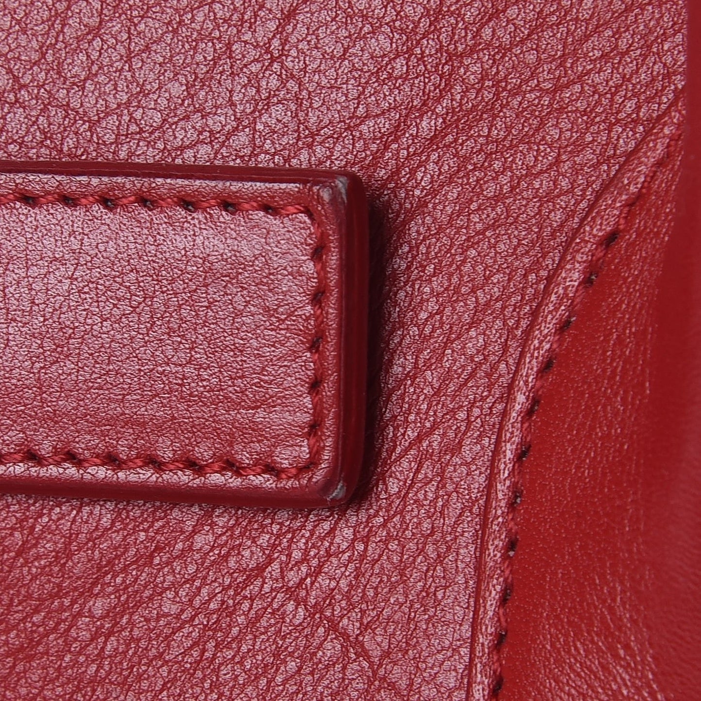 Calfskin Small Sac De Jour Lipstick Red