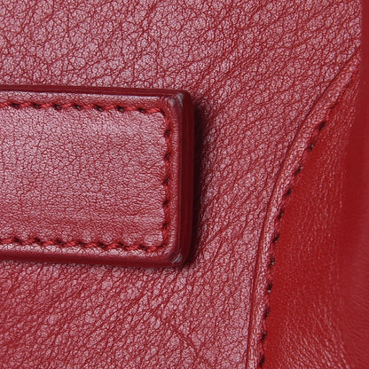 Saint Laurent Calfskin Small Sac De Jour Lipstick Red 17 of 19