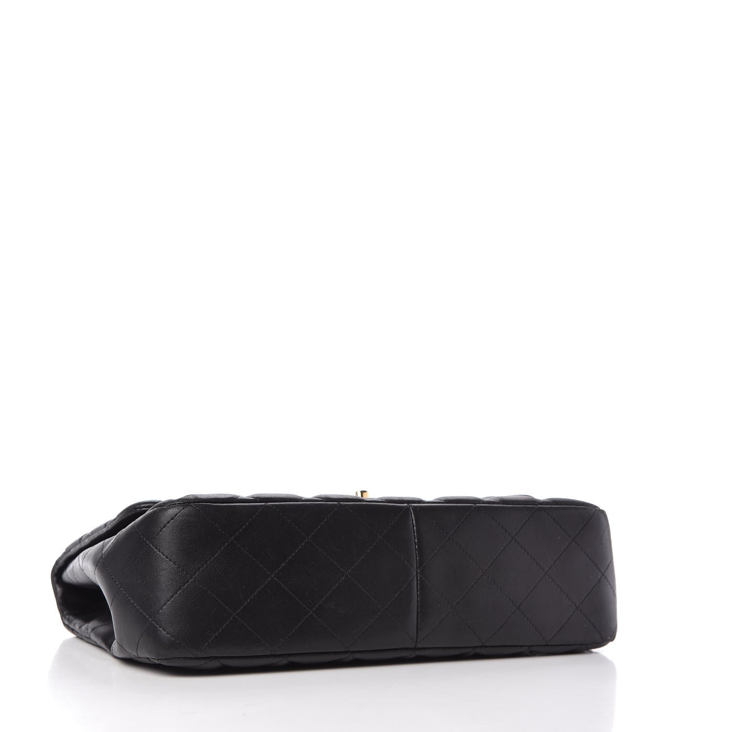 Chanel Lambskin Quilted Jumbo Single Flap Black 4 of 10