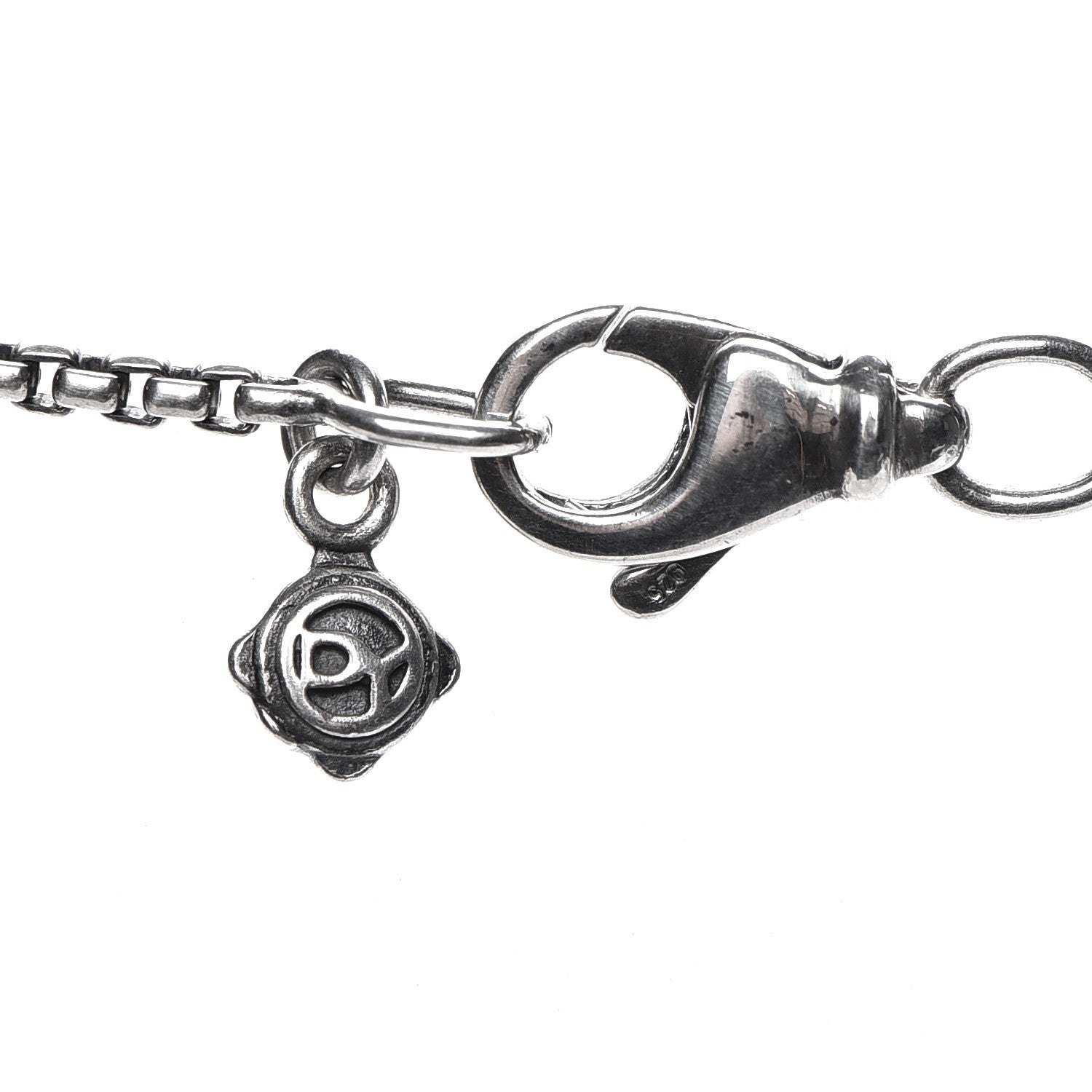 David Yurman Sterling Silver Diamond Black Onyx 7mm Petite Albion Necklace 5 of 6