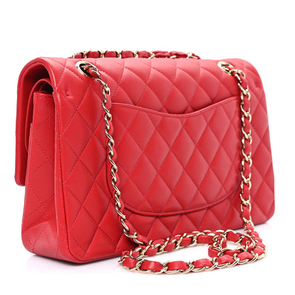Chanel Lambskin Quilted Medium Double Flap Red 3 of 11