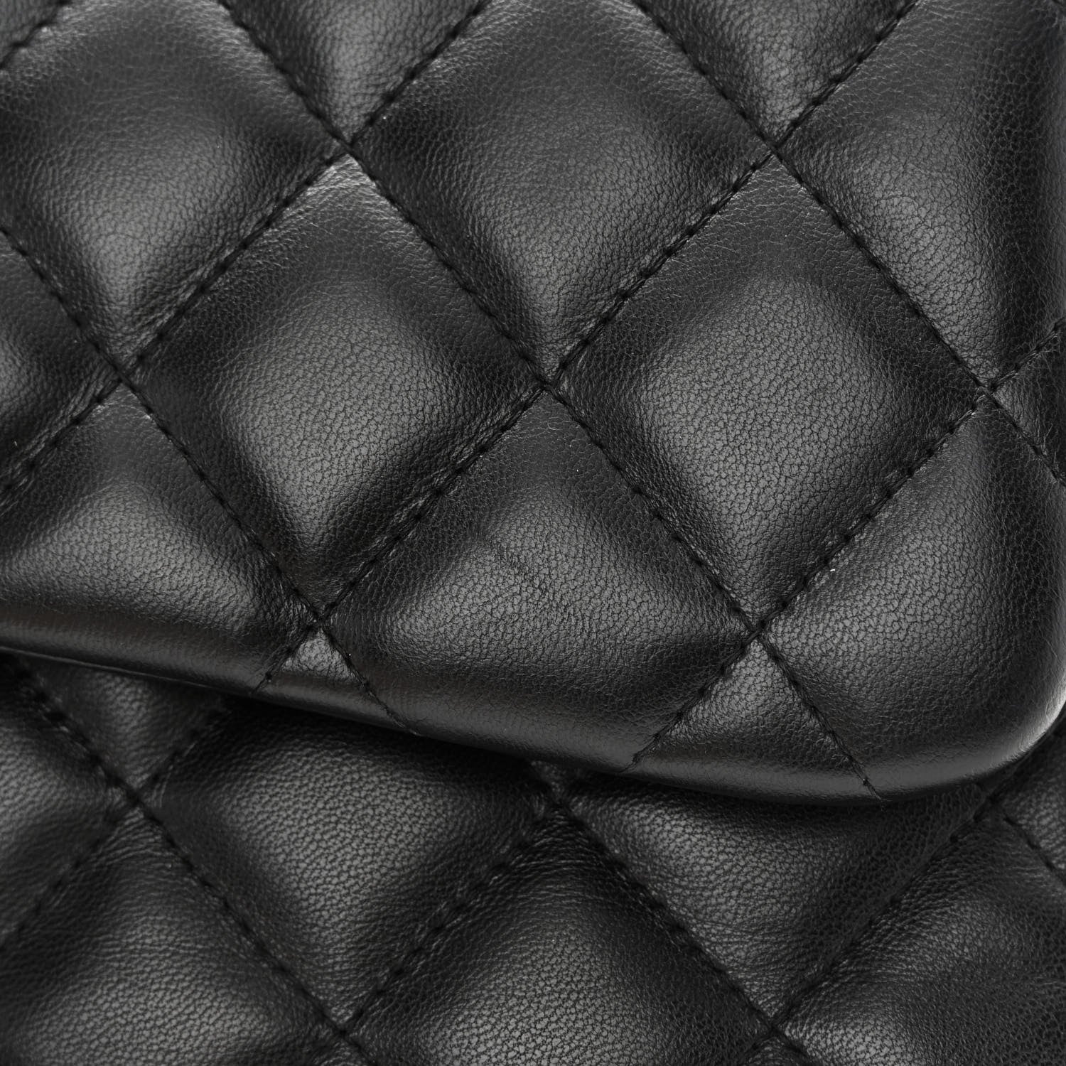 Chanel Lambskin Quilted Jumbo Double Flap Black 18 of 21