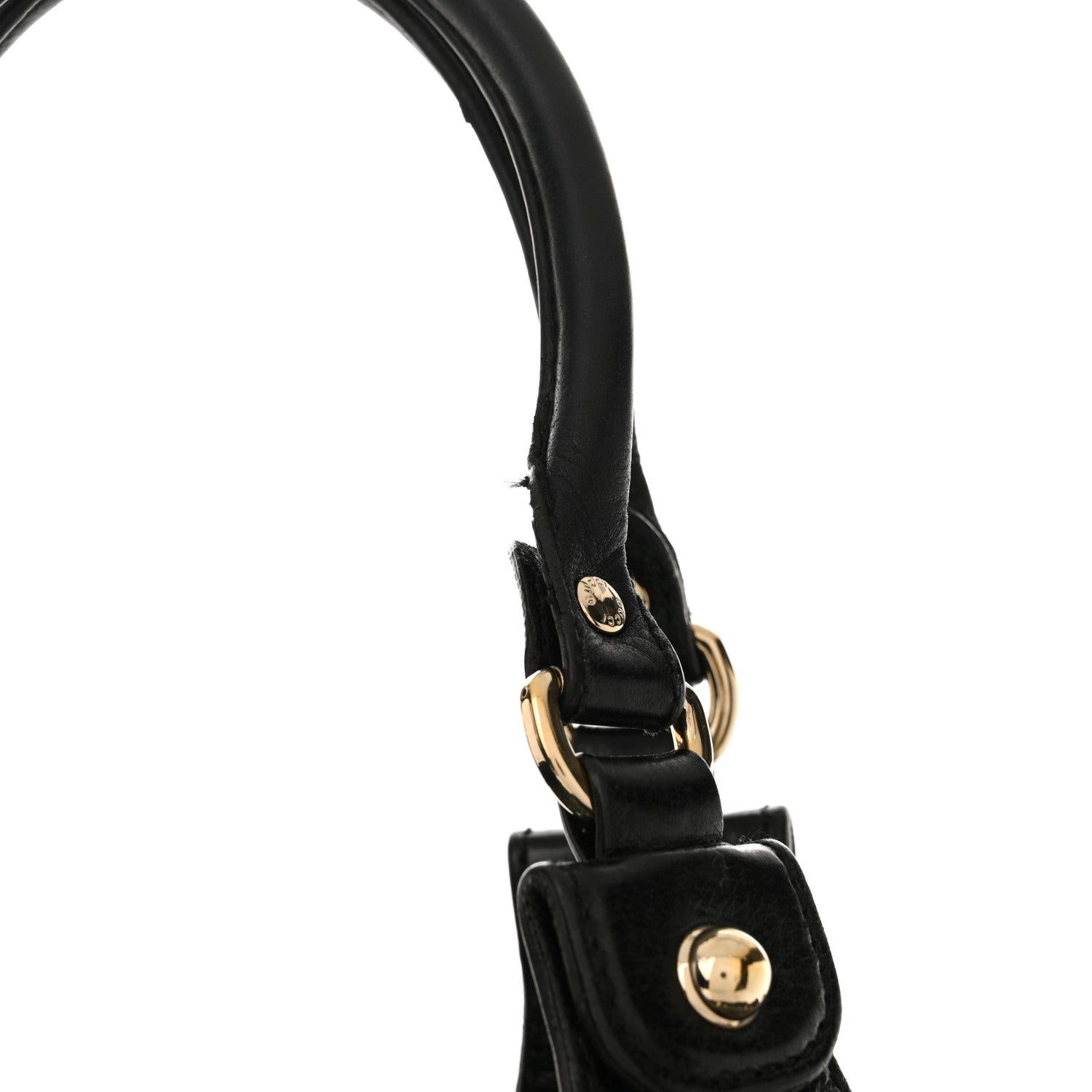 Gucci Calfskin Studded Large Pelham Tote Black 14 of 20
