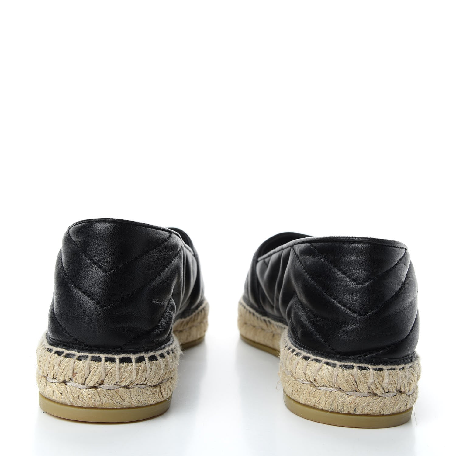 Gucci Nappa Matelasse GG Marmont Espadrilles 40 Black 4 of 9