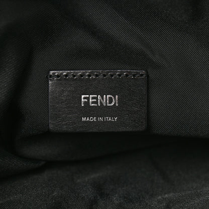 Fendi Nylon Vitello Drawstring Backpack Black 5 of 9