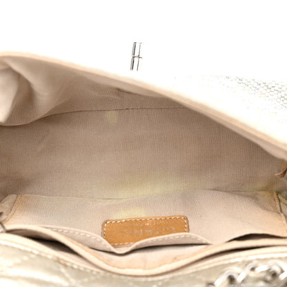 Chanel Iridescent Calfskin Studded Mini Flap Silver 5 of 19
