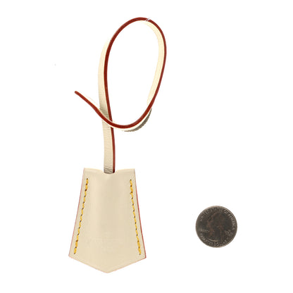 Louis Vuitton Calfskin Clochette Key Bell Holder Creme 2 of 4