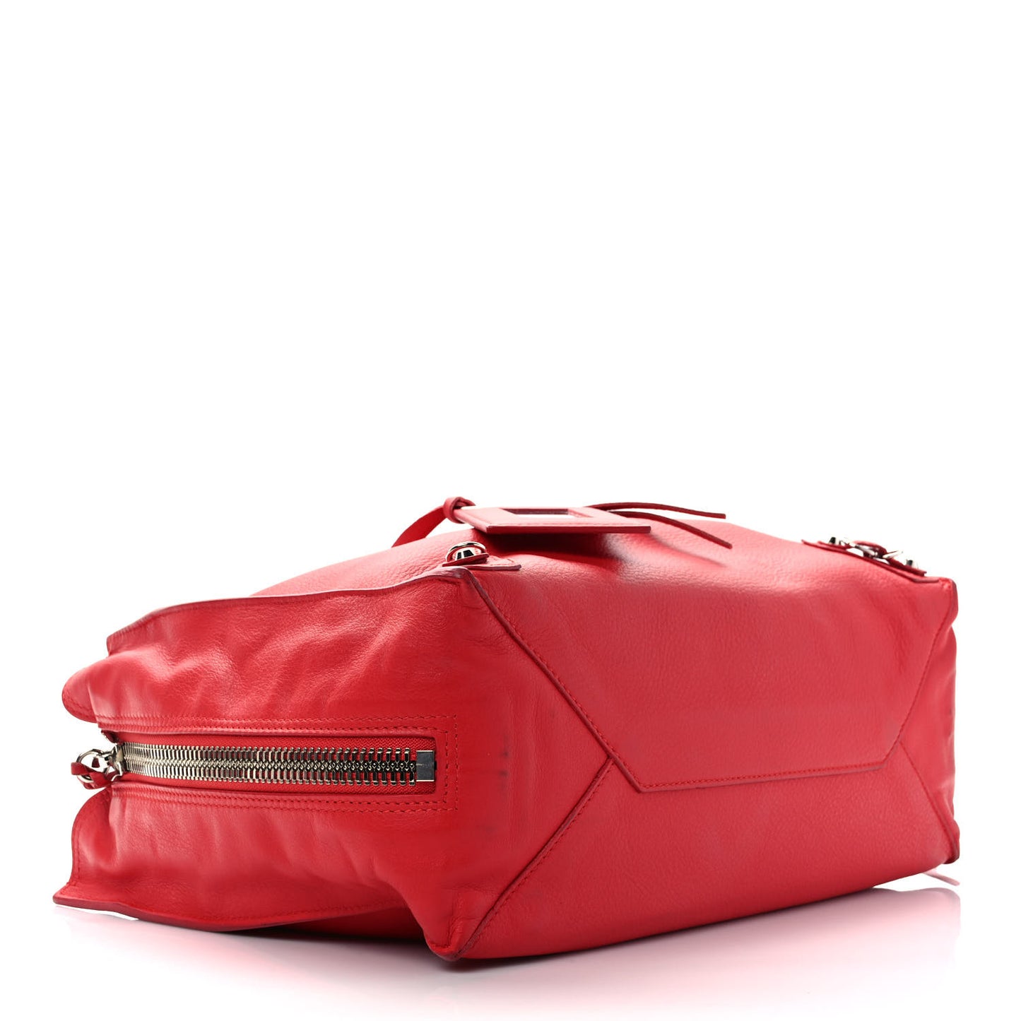 Veau Papier B4 Zip Around Tote Rouge Tango