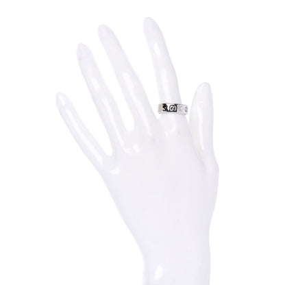 Gucci 18K White Gold Enamel Icon Blooms Ring 54 7 2 of 5