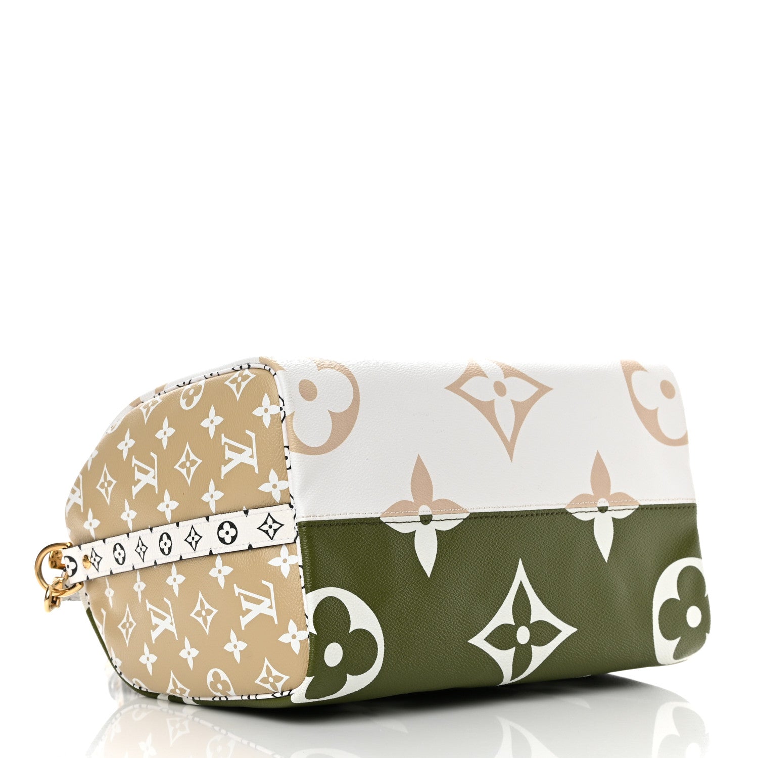 Louis Vuitton Monogram Giant Speedy Bandouliere 30 Kaki Beige 4 of 11