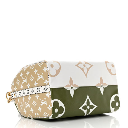 Louis Vuitton Monogram Giant Speedy Bandouliere 30 Kaki Beige 4 of 11