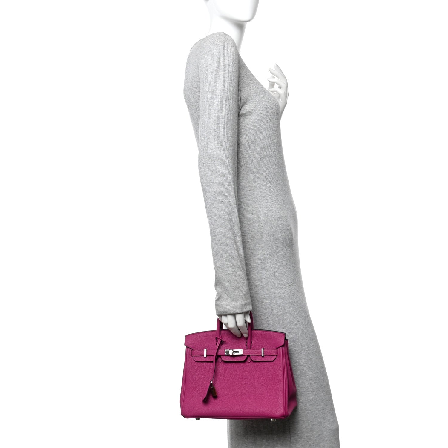 Hermes Togo Birkin 25 Rose Pourpre 2 of 10