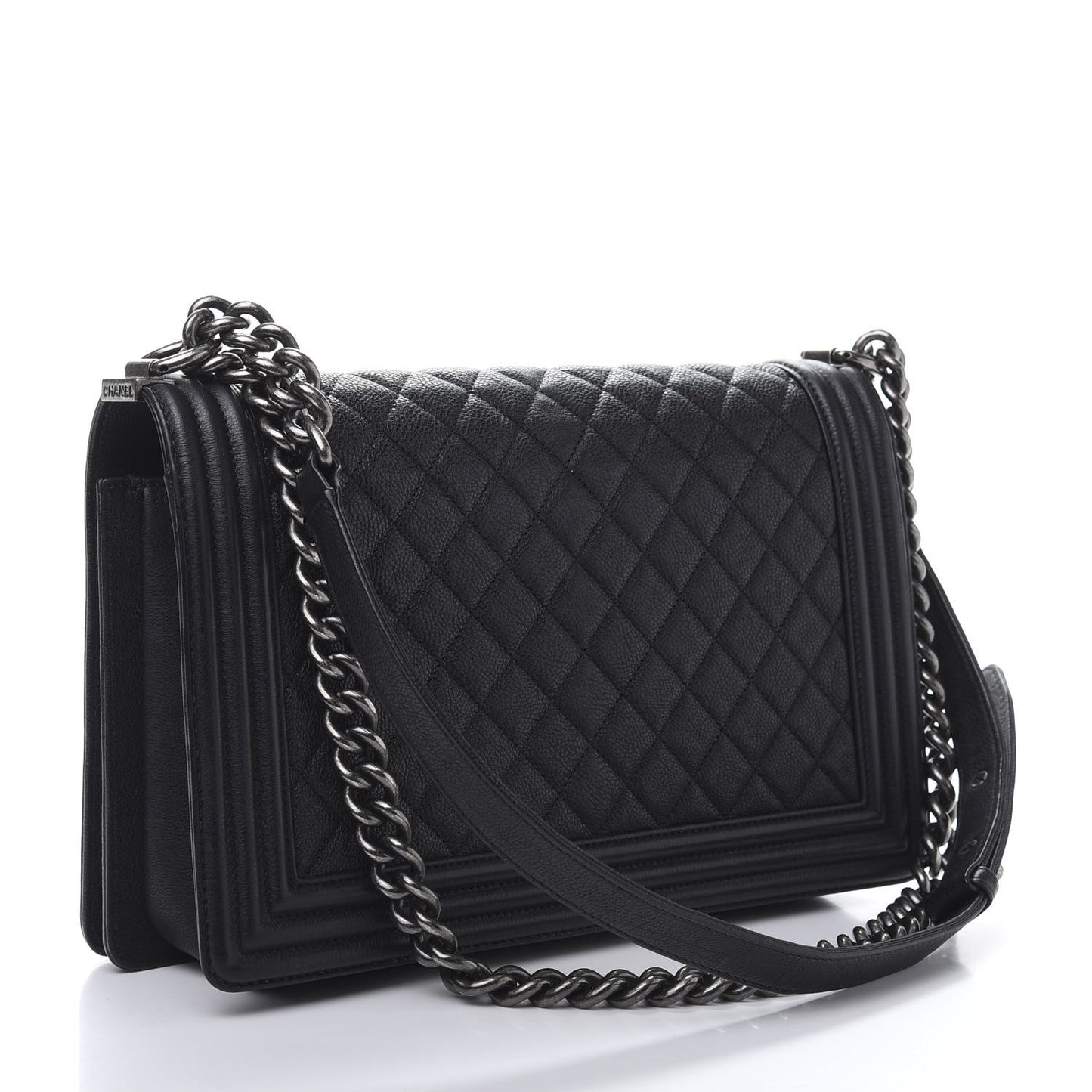 Caviar Quilted New Medium Boy Flap Black