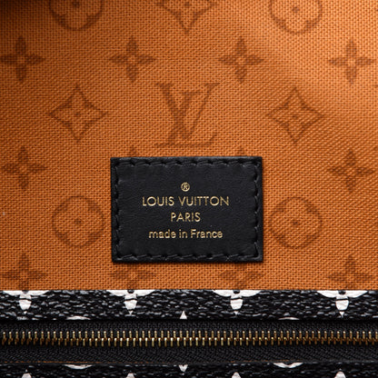 Louis Vuitton Monogram Giant Crafty Neverfull MM Creme Caramel 8 of 9