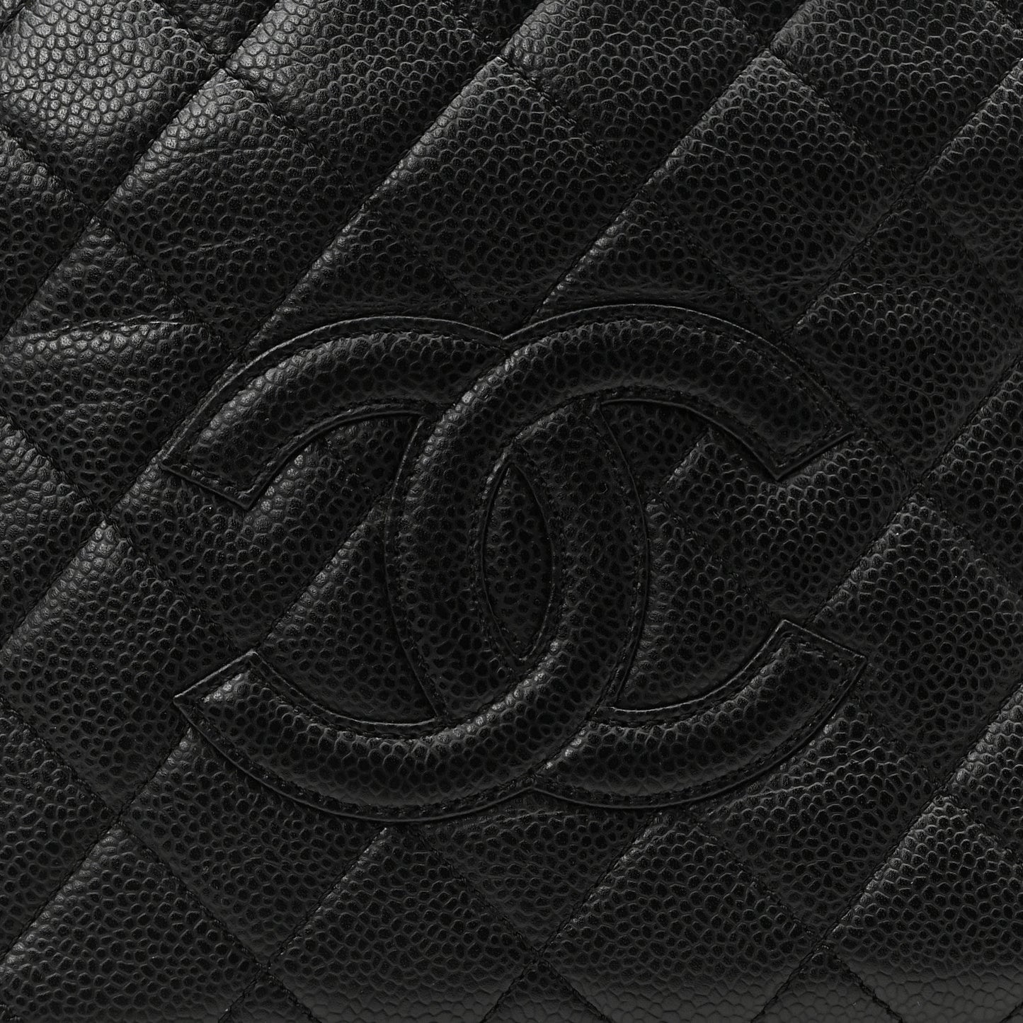 Caviar Quilted Petit Timeless Tote PTT Black
