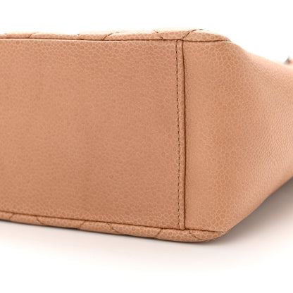 Chanel Caviar Quilted Petit Shopping Tote PST Dark Beige 10 of 11