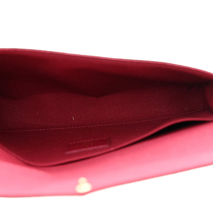 Louis Vuitton Monogram Pochette Felicie Chain Wallet Fuchsia 6 of 11