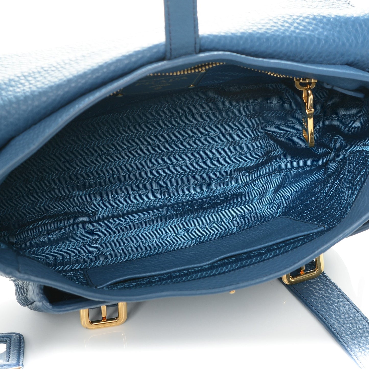 Vitello Daino Messenger Bag Cobalto