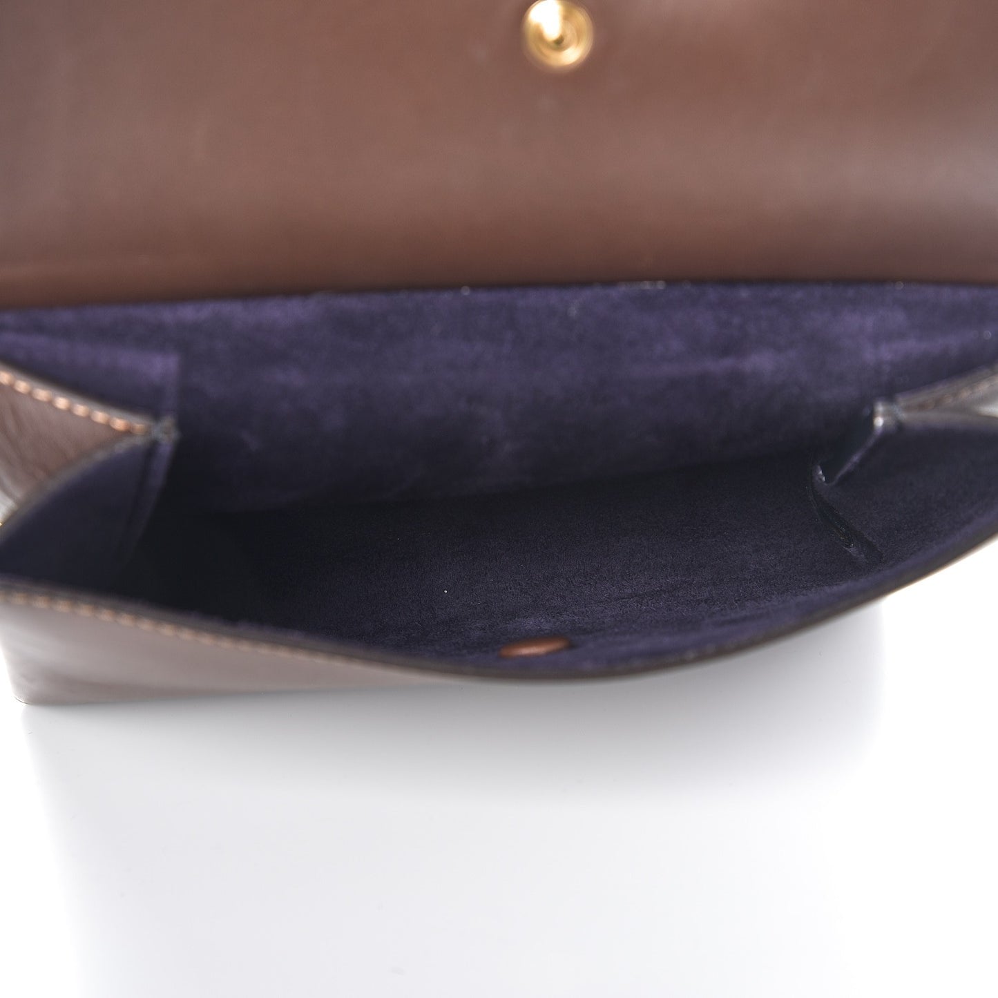 Natural Calfskin Companion Pouch Acajou